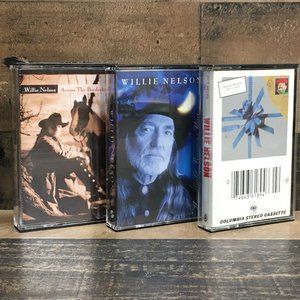 Vintage Willie Nelson Cassette Tape Lot of (3) Cassettes